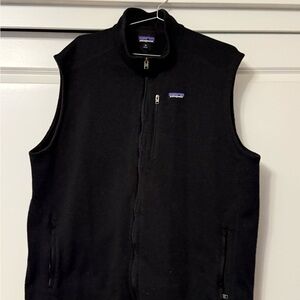 Men's Black Fleece Vest